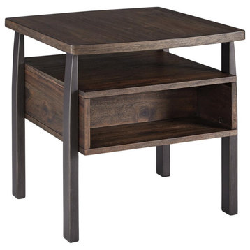 Vailbry Casual Brown Rectangular End Table