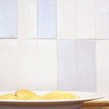 Modern White Subway Tile Kitchen