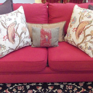 Inspiration for a mediterranean living room in Charlotte.
