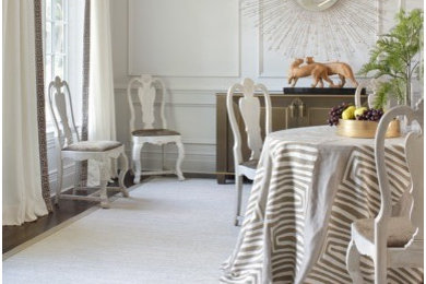 Example of a transitional home design design in New York