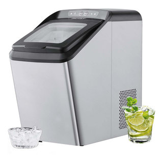 Nugget Ice Maker Machine Countertop Chewable Ice Maker 29lb/Day  Self-Cleaning