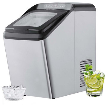 VEVOR Countertop Nugget Ice Maker 30Lbs/24H Portable Self-Clean W/UV Function