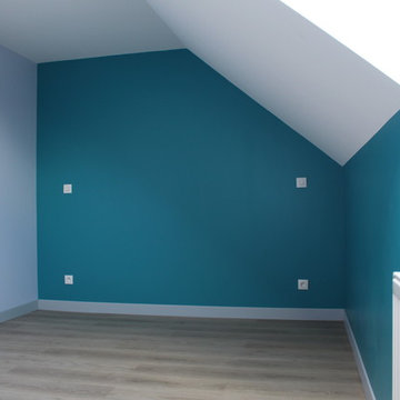 Aménagement des combles en 2 chambres + SDE + WC