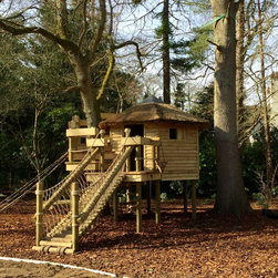 Garden Playhouse in landscaped garden - Garden Playhouses