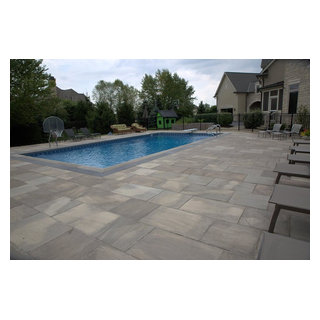Brick Paver Pool Decking - Detroit - by Mike’s Clean Cut Landscaping