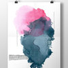 Abstract Watercolor Giclee Print, 24"x36"