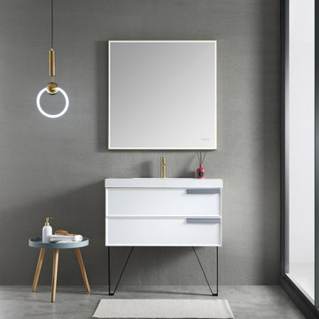Luxury Vanity with LED Mirror