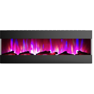 Northwest Electric Fireplace Wall Mounted Led Fire And Ice Flame