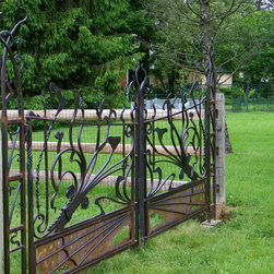 Hand forged iron gate - Home Fencing And Gates