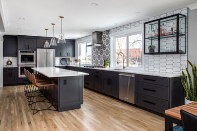 Inspiration for a transitional kitchen remodel in Denver