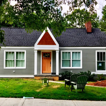 1930's Exterior Restoration -  Construction in progress.