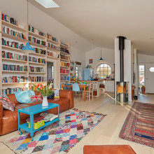 Houzz Tour: Deckarförfattarens drömhem har böcker även i köket