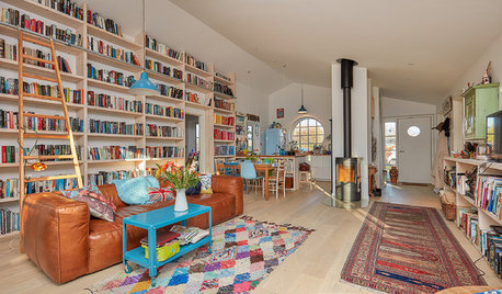 Houzz Tour: Deckarförfattarens drömhem har böcker även i köket