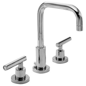 Newport Brass 1400L East Square Double Handle Widespread Lavatory - Polished