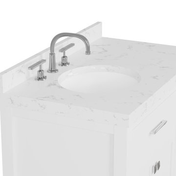 Caroline Parkway 36'' White Bathroom Vanity