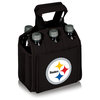 Pittsburgh Steelers Six Pack Beverage Carrier, Black