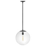 Hinkley - Hinkley 3744BK Medium Orb Pendant, Black - Add a mid-century modern design pop to a multitude of spaces with Warby. Tailor Warby to your personal style by modifying the length of the stems; or choose to install sconces with the globe either up or down. Vintage style bulbs are recommended.