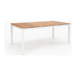 Wintons Teak Tandem Alu Table - Outdoor Dining Tables