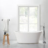 OVE Decors Riley 60" White Freestanding Bathtub