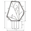 Iron Trellis, Geometric Modern Design, Metal Trellis, Small