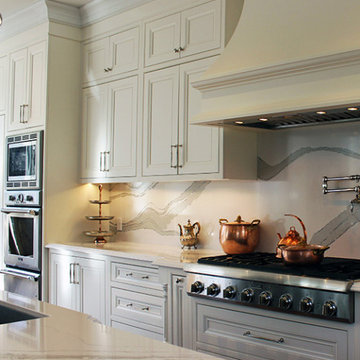 Face framed, solid wood painted kitchen remodeling. Thornhill 2019