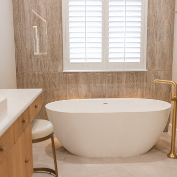 Lux Modern Spa Master bathroom