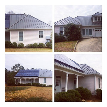 Metal Roof with Solar Panels