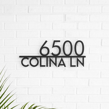 Mod Mettle Address Sign with Street Name