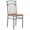 Vidaxl Dining Chairs, Set of 2, Brown Mdf