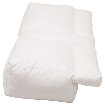 Better Sleep Pillow  -  Luxury White Goose Feather and Goose Down Pillow