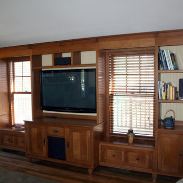 Craftsman Style Oak Wall Unit