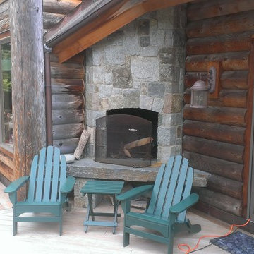 Fireplace & Adirondack Chairs
