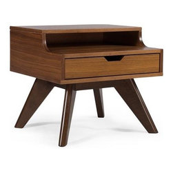 Crimson Night Stand - Nightstands And Bedside Tables