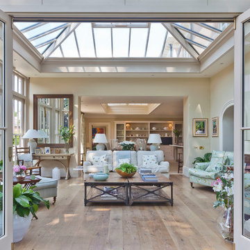 Orangery - Featuring Full Height Panels and Folding Doors