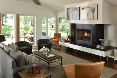 Trendy living room photo in Other