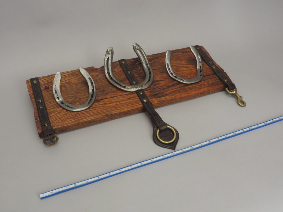 #R15081 Reclaimed Lumber, Horse Shoes, Tack Leather