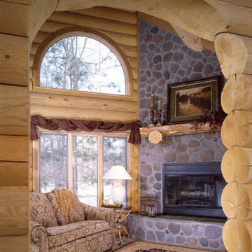 Columbia Station Rustic Log Home