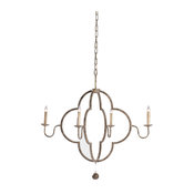 Gabby Lewis 4 Light Chipped Gold Chandelier