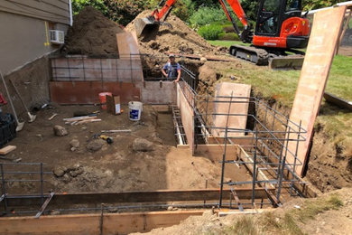 Excavating and Concrete Job
