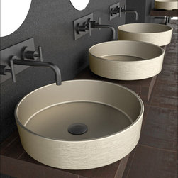 Modern Fancy Bathroom Sink | Brushed Platinum - Products