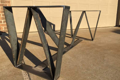 Custom industrial Flat bar table base