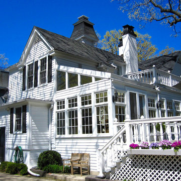 Wilmette, IL Colonial Traditional Style House Exterior Remodel
