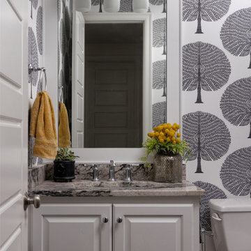 The Basement Makes a Statement: Powder Room
