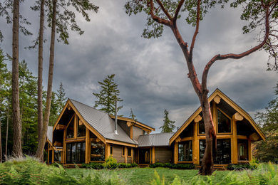 Inspiration for a rustic exterior home remodel in Other