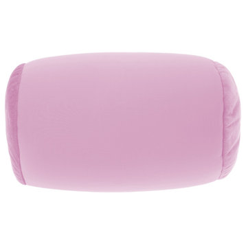Microbead Neck Roll Bolster Pillows, 13"x6", Light Purple