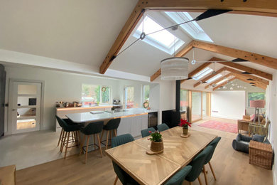 Photo of a contemporary dining room in Edinburgh.