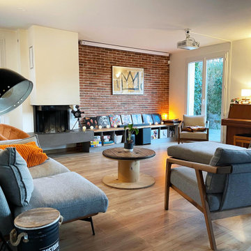 Salon meublé et décoré