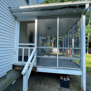 Complete Enclosed Porch Renewal and Reconstruction