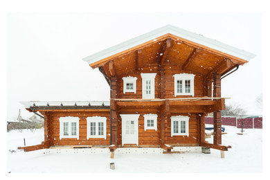 Handcrafted Scandinavian log home - 200 m2