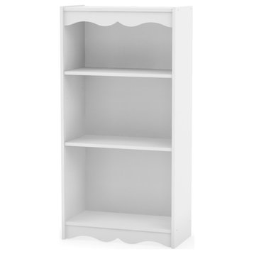Sonax Hawthorn Tall Bookcase, Frost White, 48"